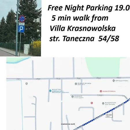 ホステル Krasnowolska Airport ワルシャワ